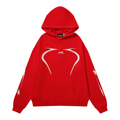 Retro Cotton Hooded Sweatshirt for Men and Women
