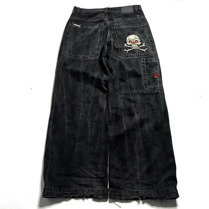 High Waist Wide Leg Cotton Jeans
