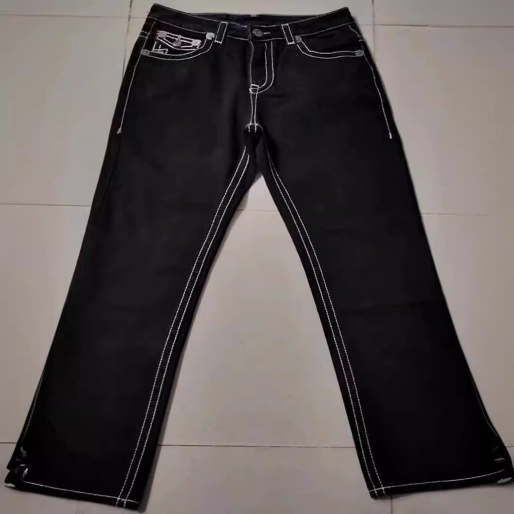 High street streetwear brand denim casual pants