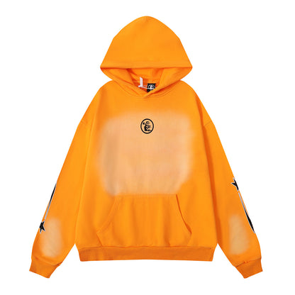 Retro Cotton Hooded Sweatshirt for Men and Women