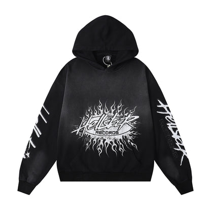 Retro Cotton Hooded Sweatshirt for Men and Women