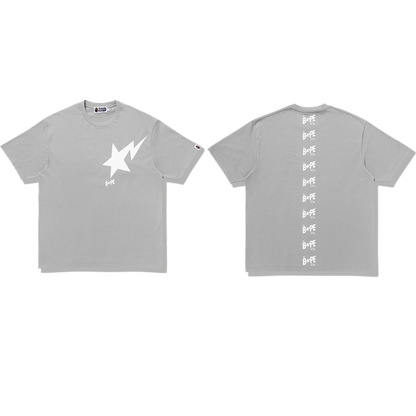 Cartoon Printed T-Shirt for Men and Women, Half-Sleeved Short T-Shirt