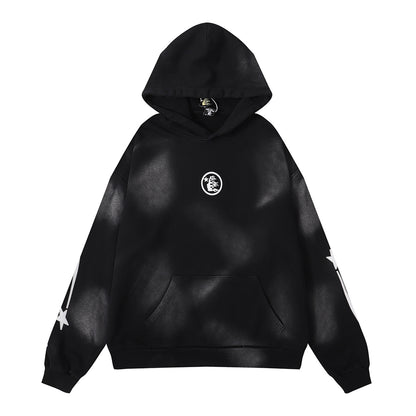 Retro Cotton Hooded Sweatshirt for Men and Women