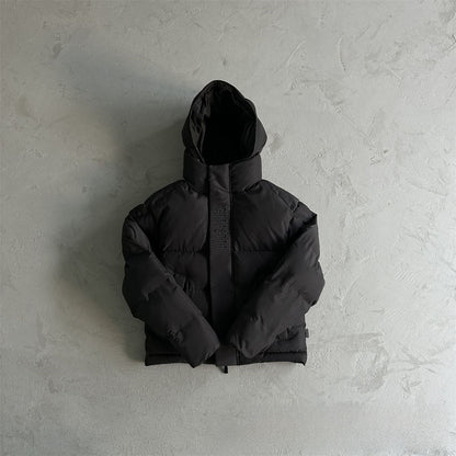 Gradient color embroidered winter jacket set