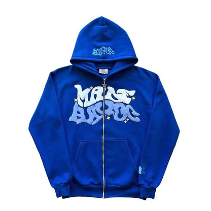 Foam Letter Print Cardigan