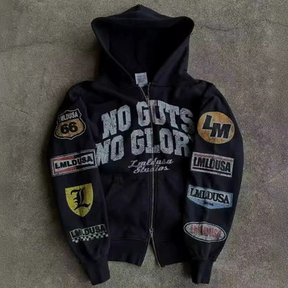 Y2K American retro sportswear coat top
