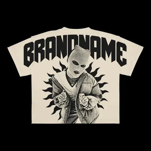 Mens Graphic Print Cotton T-shirt