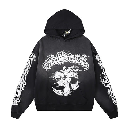 Retro Cotton Hooded Sweatshirt for Men and Women